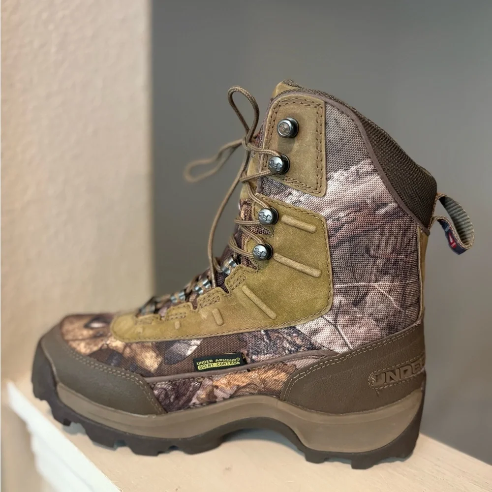 Under Armour Brow Tine Womens sz 6 Hunting Boots 800 Gram Gore-Tex Camouflage - Picture 3 of 9